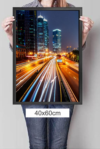 Imagem 3 de 6 de Quadro 40x60 Moldura Premium Cidades Japão Personalizado