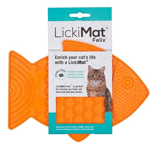 Lickimat Comedero Lento Para Gatos Modelo Felix