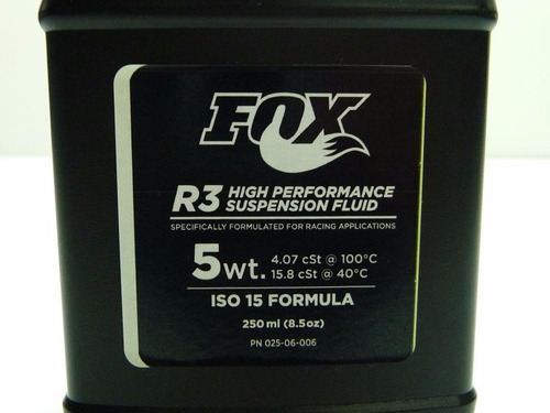Aceite Fluido Fox R3 5wt Para Suspension Horquilla 250 Ml