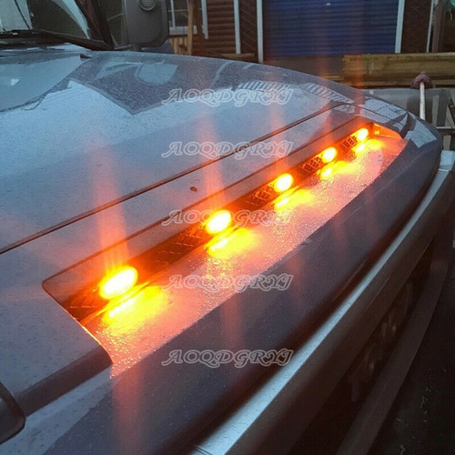 Imagen 7 de 8 de Luces Parrilla Cofre Led Ambar Toyota Fj Cruiser 2007-2017