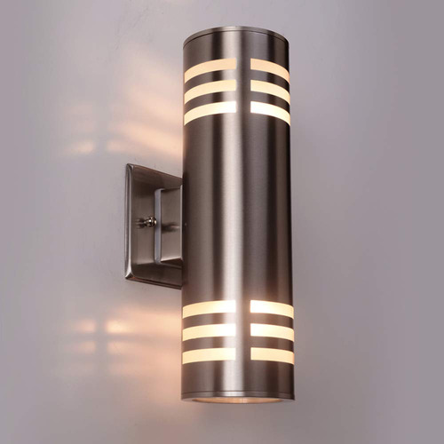 Aplique De Pared Para Exteriores, Luz De Pared Cilindrica Co