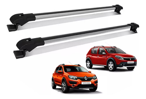 Rack Travessa De Teto Sandero Stepway Slim Barra Alumínio