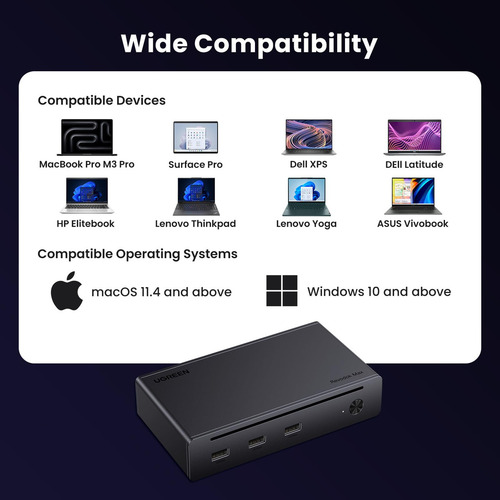 Base Thunderbolt 4 Dock Station 4k Estacion 8 En 1 Mac Lapto