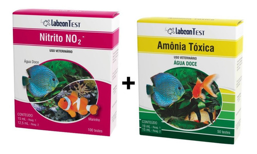 Testes Amonia Toxica Agua Doce E Nitrito No2 Alcon Labcon