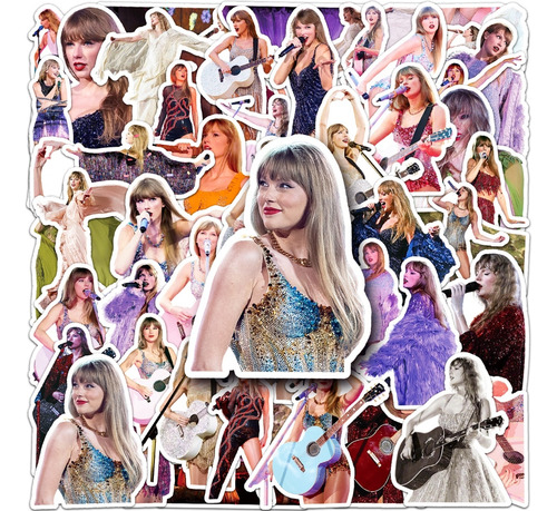 50 Stickers De Taylor Swift - Etiquetas Autoadhesivas