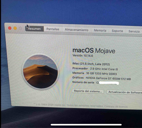 iMac 16gb Ram 21 Pulgadas 2011