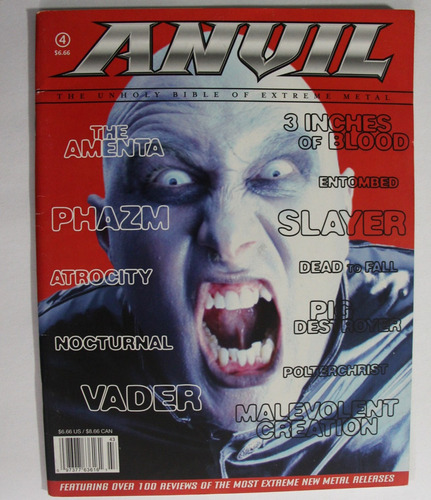 Gusanobass Revista Anvil 4 Amenta Slayer Vader Atrocity 