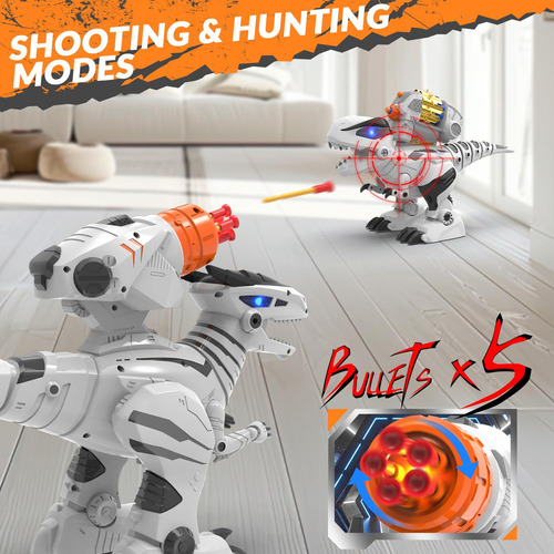Programmable Remote Control Robot Dinosaurio Navidad