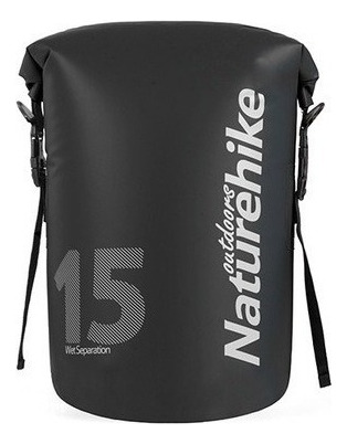 Morral Maleta Bolsa Seca Naturehike 15 Litros Impermeable Color Negro