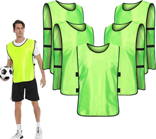 Chalecos Práctica De Fútbol Reversibles Para Jóvenes Adultos