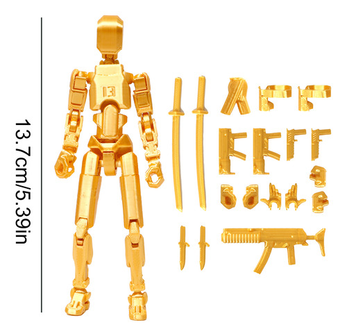 Figura Acción T13,juguetes Robot Multiarticulado Impreso3d