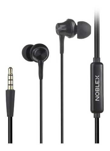 Auriculares Con Cable Noblex Hp05bp 3,5mm C/ Microfono Negro