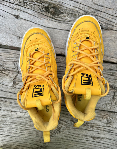 Zapatillas Fila Disruptor Ii Premium Amarillas 41 (Usado)