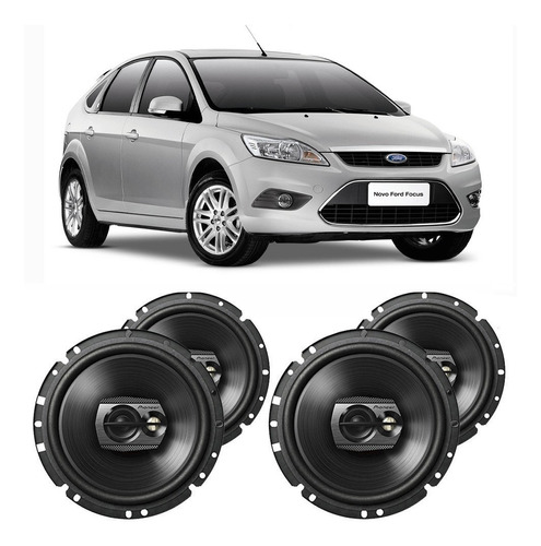 Kit Alto Falante Ford Focus 2009 A 2013 Pioneer 200w