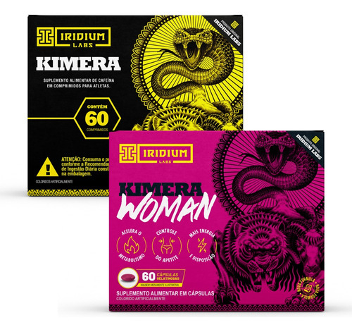 Kit Kimera Thermo + Kimera Woman - Termogênico Iridium Labs