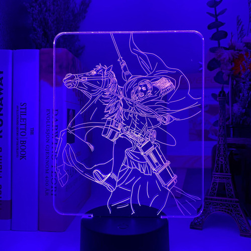 Anime Attack On Titan 3d Lámpara Erwin Smith Luz Decoración