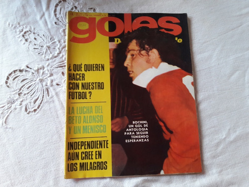 Revista Goles Nº 1377 3/6/1975 Bochini - Beto Alonso