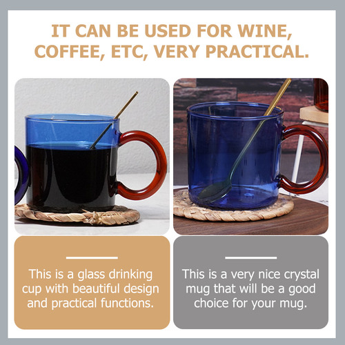 Vasos De Vidrio De Agua Brillante, 1 Unidad, Taza Delicada P