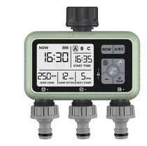 Comprar Timer Temporizador Programador Riego Automatico De 3 Zonas Color Verde Claro