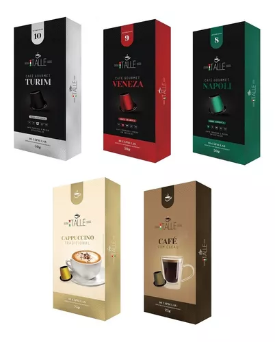 Capsulas Nespresso Chocolate Cappuccino Café Italle 20 unidades