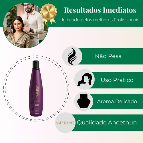 Shampoo No Frizz System Controle Volume Aneethun