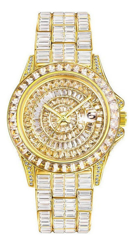 Reloj Missfox Calendar Luminous De Cuarzo Con Diamantes