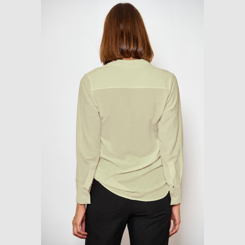 Camisa Mujer Clasica Pinzada Espalda Seda City