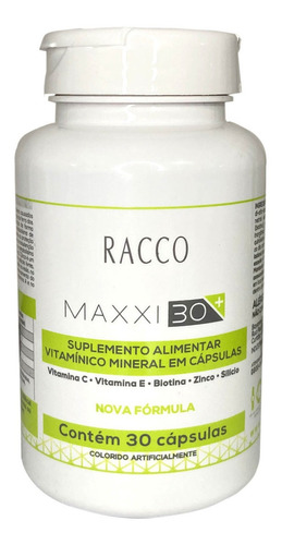 Complexo Vitamínico Maxxi 30+ Racco Vitamina C/e Zinco E +