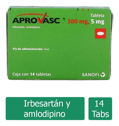 Aprovasc 300 Mg / 5 Mg Caja Con 14 Tabletas