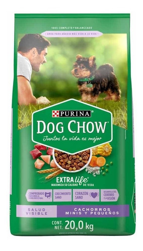 Imagen 1 de 2 de Dog Chow Perro Cachorro/ Puppy Razas Pequeñas 20 Kg