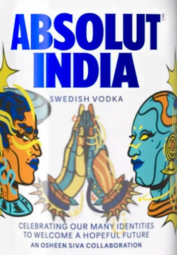 Absolut Vodka India V 3 Articulo De Colección Muy Rara