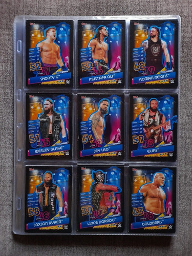  Cards Slam Attax Topps Wwe Smackdown-raw Año 2020