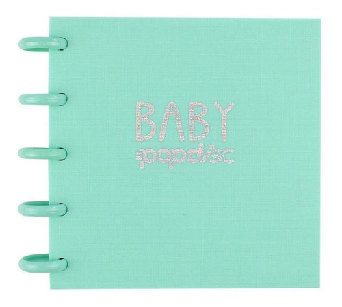 Caderno Baby Grande Pautado Verde Menta 90g/m2- Pop Disc