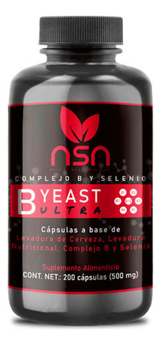 B Yeast Ultra | Complejo B Con Selenio | B1 B2 B3 B5 B6 B12 Sabor Sin Sabor