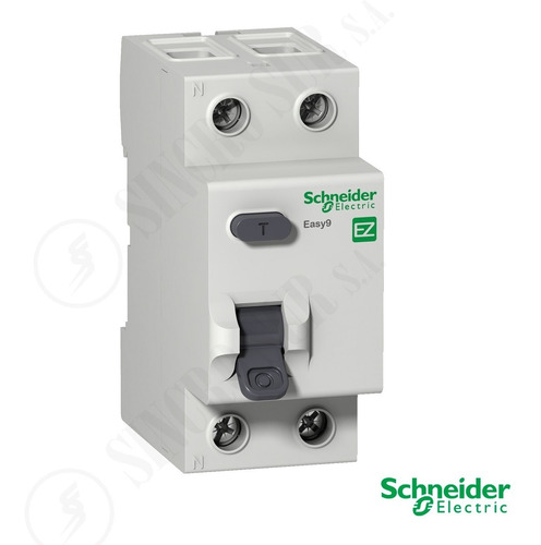 Disyuntor Diferencial Bipolar 2x25 25 Amp Amperes Schneider Interruptor Diferencial Easy9