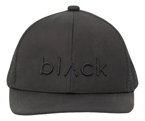 Jockey Trucker Flat Cap Black Black Bubba