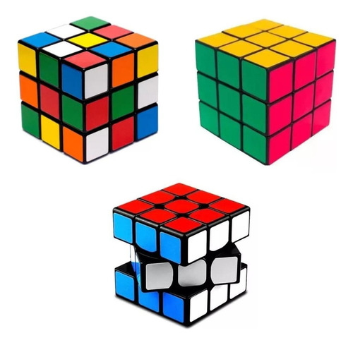 Cubo Magico 3x3x3 Super Profissional Educativo E Criativo Cor da estrutura Preta