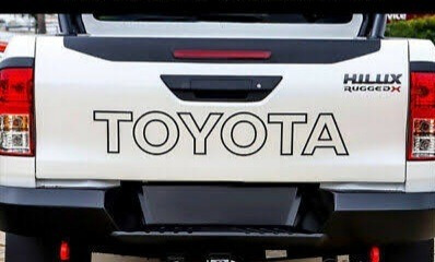 Calcomania Trasera Logo Toyota Hilux Contorno