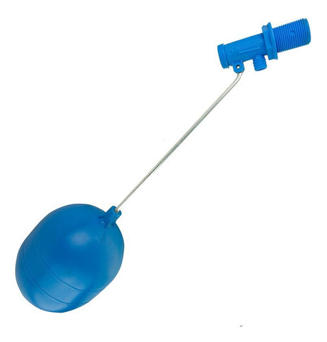 Torneira De Bóia 3/4 Balão Plástico Azul Ref.12351 Garden Acabamento Fosco