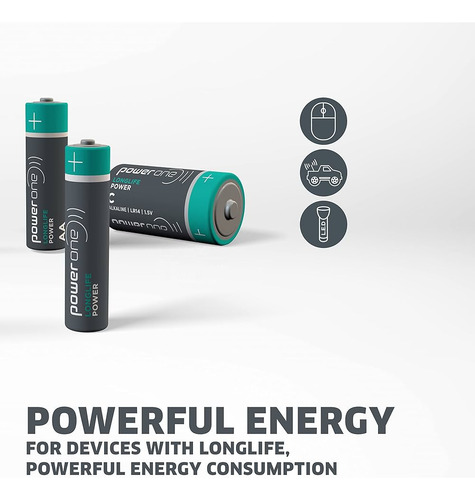 Baterías Alcalinas Aaa Power One Blister 8 Pz Bundle 4