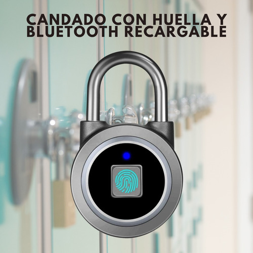 Candado Para Huella Digital,  Bluetooth Y Recargable