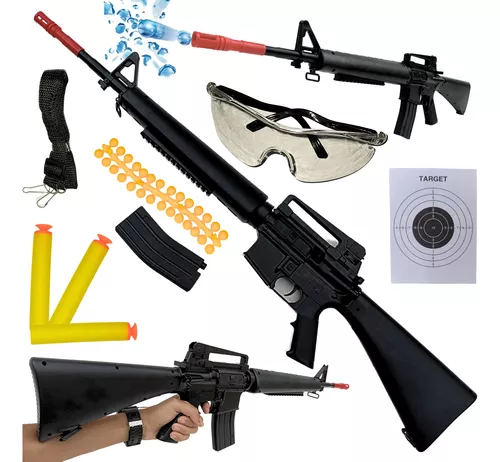 Arma De Brinquedo Sniper Grande 50cm Lança Bolinha De Gel