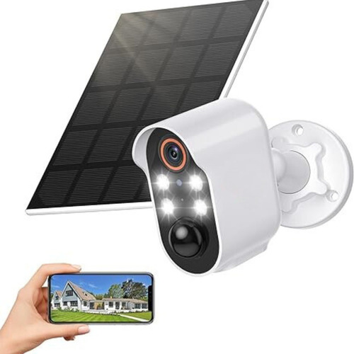 Cámara De Seguridad Full Hd 1080p Wi-fi + Panel Solar