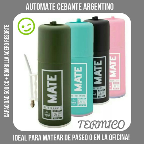 New!automate Cebante Argentino 500 Cc +bombilla Acero+ Regal