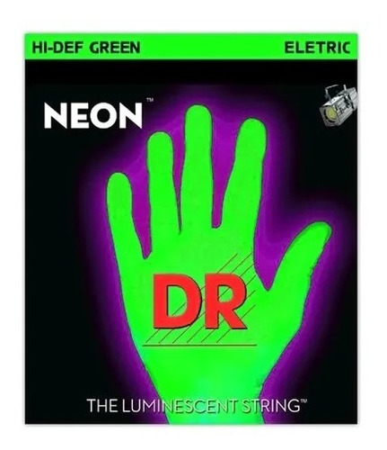 Corda Dr Neon Guitarra Green Nge-009