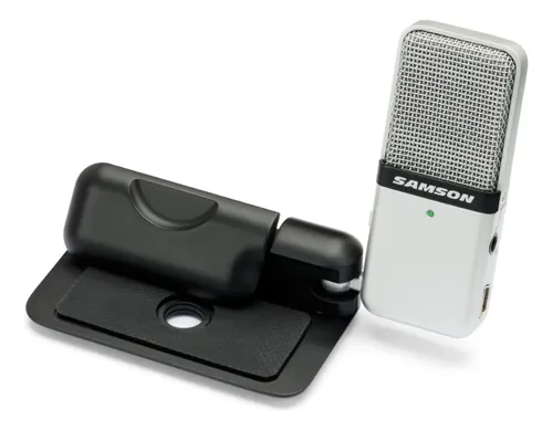 Micrófono de condensador portátil Samson Go Mic USB, color gris