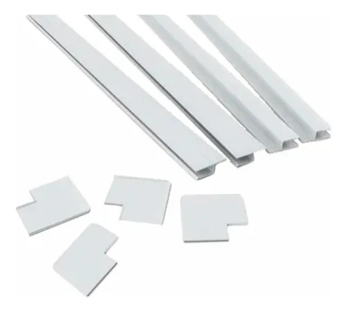 Kit 8 Moldura Alçapão Forro Pvc Branco 60x60cm