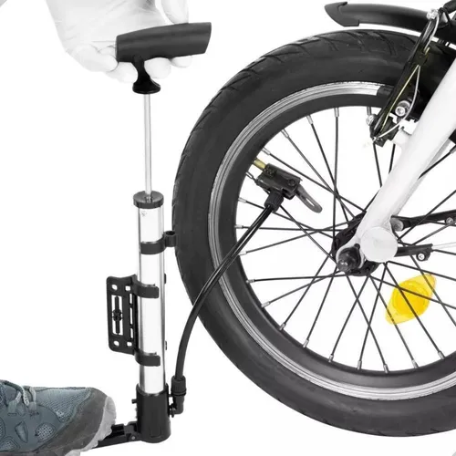 Bomba De Ar Encher Pneu De Bicicleta Bike Carro Moto 2 Bico