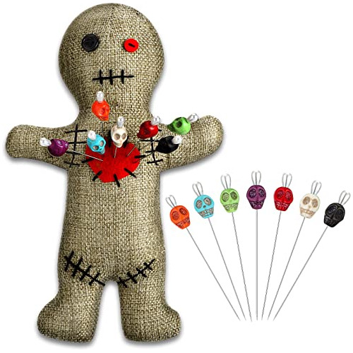 Kathfly 8 Pcs Voodoo Doll Set Include Horror Doll, 7 Pcs Sku