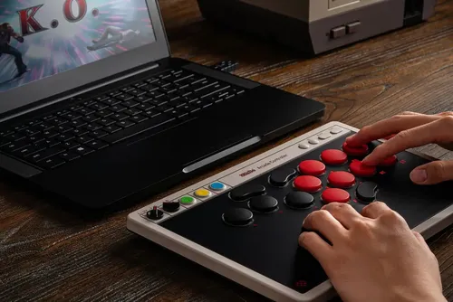 Controle Arcade Profissional Hitbox 8bitdo Para Switch E Pc